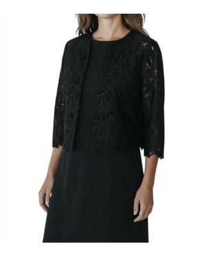 Bigio Collection Lace Top - Black