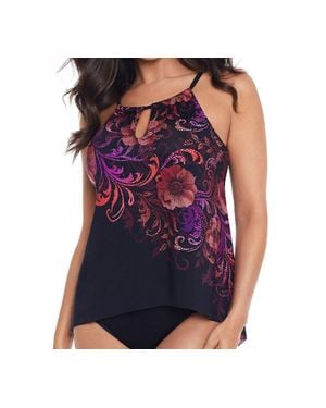 Miraclesuit Miraclesuit Peephole Adjustable Tankini Top - Purple