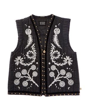 Scotch & Soda Mystic Embroidered Vest - Black