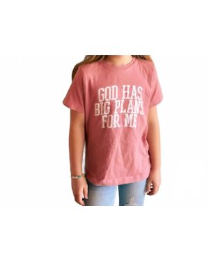 RUBY'S RUBBISH God Has Big Plans For Me Tee - Red