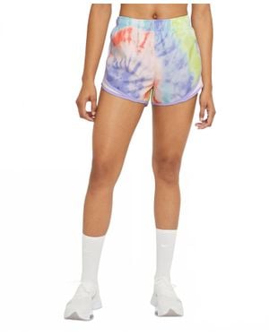 Nike Tempo Tie Dye Shorts - Blue