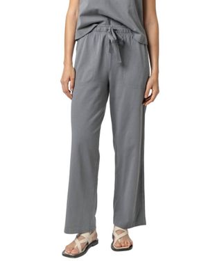 Lilla P Drawstring Waist Pant - Gray