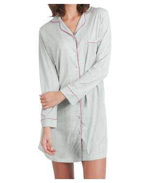 Twelve Eighty Eight Quinn Long Sleeve Nightshirt - Gray