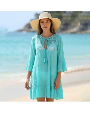 beach dress patterns for sewing Fiji Beach Dress Sheer Silk Chiffon – Palmtree Fashion Beach main image 1