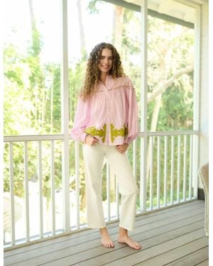 BROOKS AVENUE Frankie Blouse - Metallic