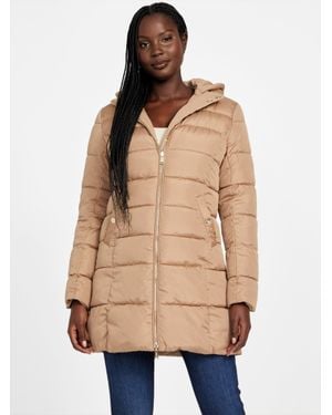 Guess Virginia Reversible Padded Jacket - Natural