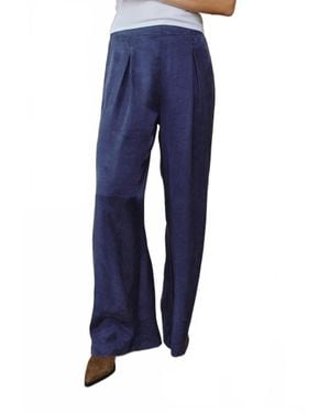 Bella Dahl Pull On Wide Leg Pants - Blue