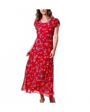 Cleobella Roxanne Ankle Dress - Red