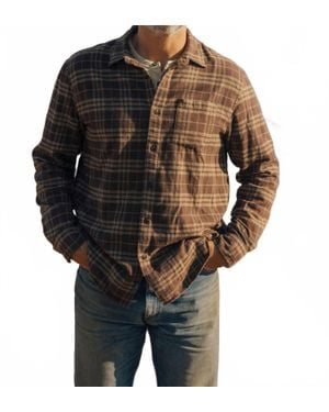 Grayers Jaspe Midweight Flannel Shirt - Black