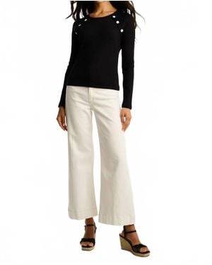 Lisa Todd Pure Rib Raglan Long Sleeve Tee - Black