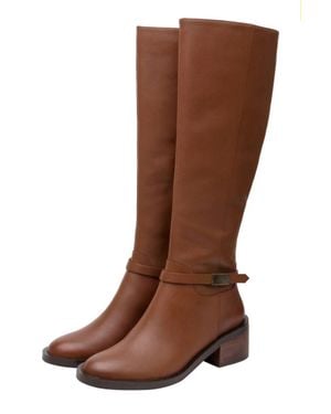 Linea Paolo Kamile Knee-High Riding Boots - Brown