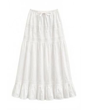 KatieJnyc Junior Sofie Tiered Maxi Skirt - White