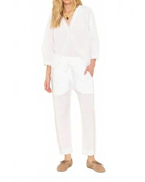 Xirena Draper Drawstring Pant - White