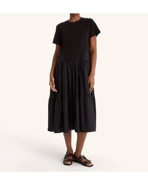 Merlette Irene Tiered Dress - Black