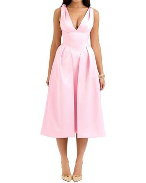 Tedora Midi Dress - Pink