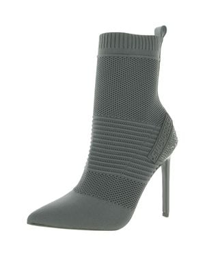 Steve Madden Maxwelle Embellished Pull On Ankle Boots - Gray