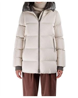 Moorer Hooded Down Coat - Gray