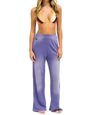 Aviator Nation 3D Wide Leg Pocket Sweatpant - Blue