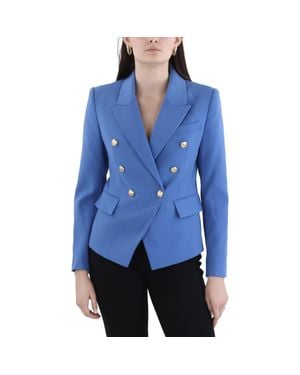 BCBGMAXAZRIA Button Polyester One-Button Blazer - Blue