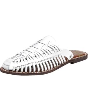 Sam Edelman Keelyn Leather Slip On Huarache - White
