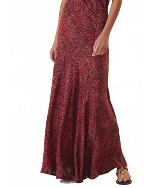 Natalie Martin Aubrey Maxi Skirt - Red