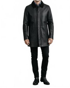 Lusso Beni Verse Leather Jacket - Black