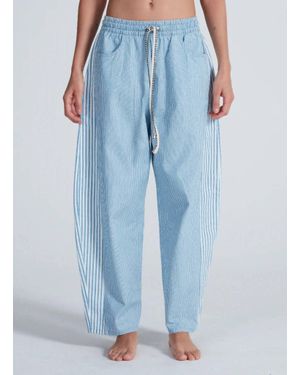 ASKK NY Cancun High Rise Pant - Blue