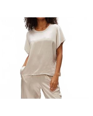 Michael Stars Flow Short Sleeve Tee - Brown