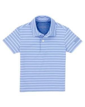 Properly Tied Boys Par Polo Shirt - Blue