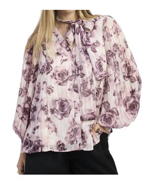 JACQUIE THE LABEL Emily Long Bubble Sleeve Blouse - Pink