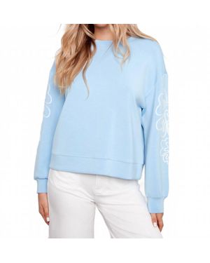 Charlie b Long Sleeve Scuba Top - Blue