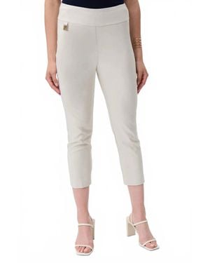 Joseph Ribkoff Cropped Woven Pants - White