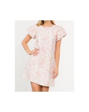 Thml Remi Short Sleeve Mini Dress - Pink