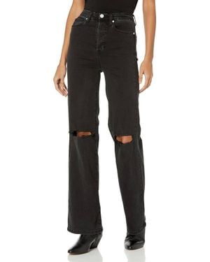 Blank NYC Rib-Cage Ripped Pant Jeans - Black