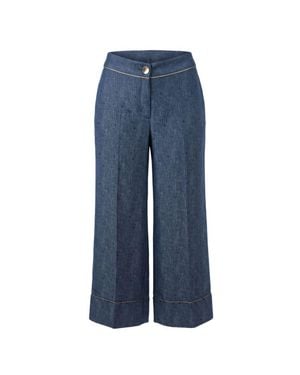 Trussardi Blue Viscose Pants