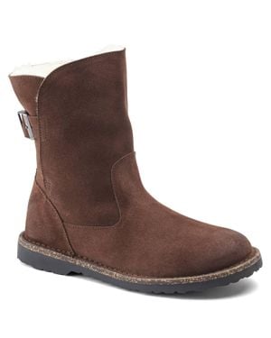 Birkenstock Uppsala Shearling Suede Leather Boots - Brown