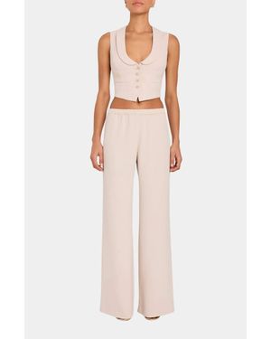 Amanda Uprichard Mariko Pull-On Pants - Pink