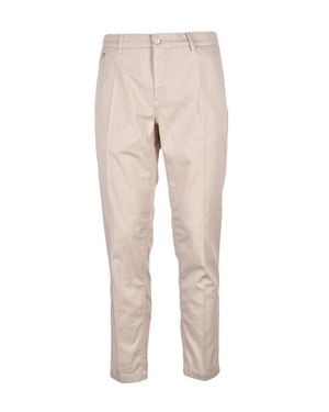 Replay Slim-Fit Pants With Tapered Leg - Natural