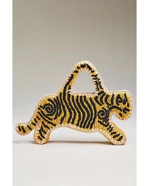 Simon Miller Raffia Tiger Bag - Metallic