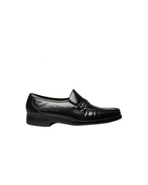 Florsheim Moc Toe Bit Loafer - Black