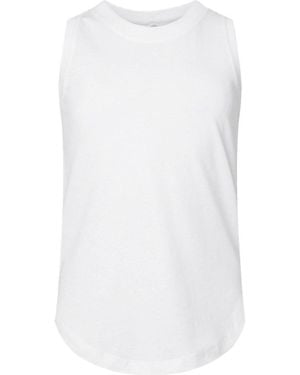 L.A.T Girls' Relaxed Fine Jersey Tank - White