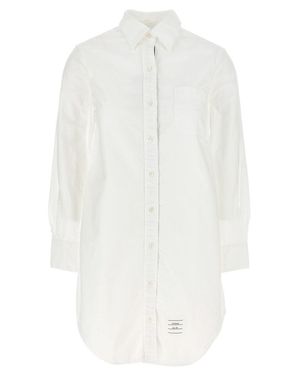 【関税&送料込】Thom Browne White Piquet Mini Shirt Dress Thom Browne White Piquet Mini Shirt Dress SS24 – LOZURI®