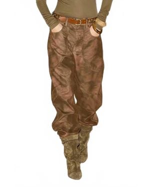 Isabel Marant Kelvina Faux Leather Pant - Multicolor