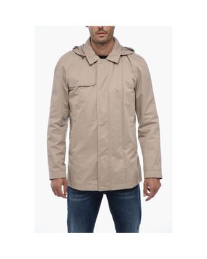 Corneliani Id Weight Jacket With Concealed Closure - Natural