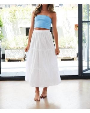 Theme Alexa Tube Top With Lace - Blue