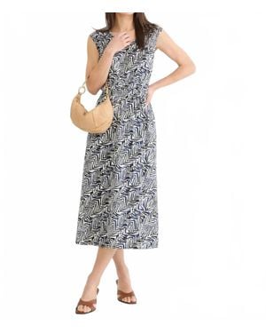 NIC+ZOE Inked Lines Dierdre Dress - Blue