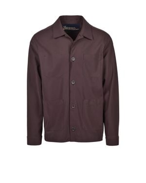 Herno Scuba Shirt Jacket - Purple