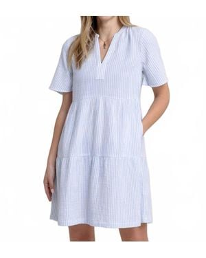 Southern Tide Harper Short Sleeve Dress - Blue