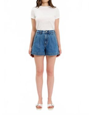 DAZE Coronado Pleated Shorts - Blue