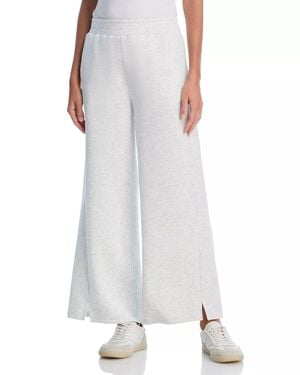Vintage Havana Cloud Fleece Wide Leg Pants - White